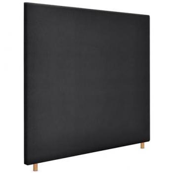 Cabecero Tapizado de Tela Aqualine Liso hasta el Suelo 135x120cm (Camas 120/135) - Negro