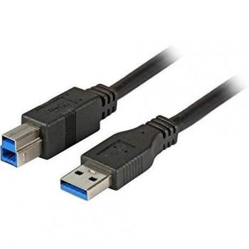 Cable USB 3.2 Gen 1 A-B de 1 m, Negro