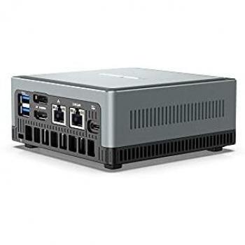Mini PC Intel Core i5-8279U | SSD PCIe de 256 GB de RAM de 8 GB | Gráficos Intel Iris Plus 655 | Windows 10 Pro | WiFi Doble BT 5.1 | HDMI/DP/USB-C | 2X RJ45 | 4X USB 3.0 | Factor de Forma Pequeña
