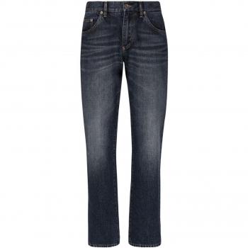 Dolce & Gabbana Men's Slim Denim Cotton Jeans in Blue, Size 50, GP02XDG8KE5S9001