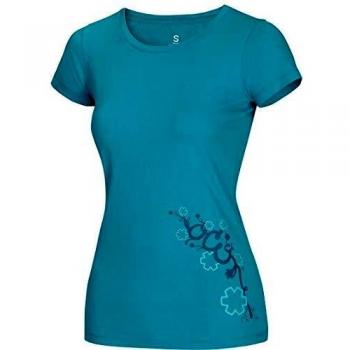 Ocun – Blooms T – Camiseta para Mujer, Color Baltic BLU, tamaño Small