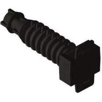 Unex 1251 U63X Taco a Presión Distanciador, Negro Color, 8 Poliamida, Paquete de 100