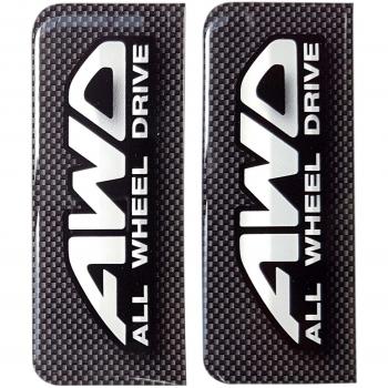 4 WD todos rueda Disco Número Placa Pegatina para carbono 3d resina Gel, curvada