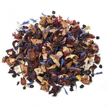 Aromas de Té - Infusiones Variadas - Infusión Children Fruit en Formato de 50 gramos - Infusión Natural sin Teína - Infusión Elaborada con Frutas y Vitaminas Ideal en Época de Alergias