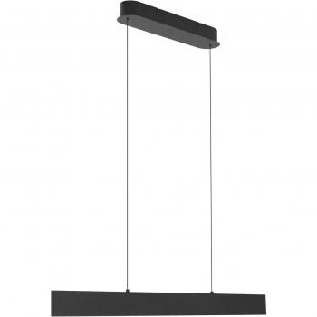Lámpara colgante LED Philine, 101 cm, negra, hierro, moderno, para salón y comedor (1 lámpara)