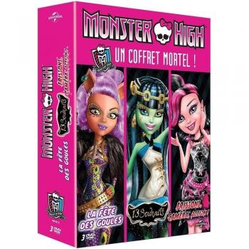 Monster High - Un coffret mortel ! : La fête des goules + 13 souhaits + Frissons, caméra, action ! [Francia] [DVD]