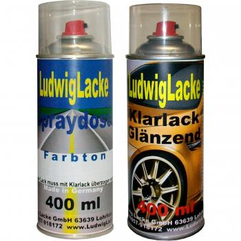 Spray Juego para Honda Titanium Código de Colores YR de 525 m Diseño Año 1999 - 2006 Bote de Spray de pintura metalizada * 2 Ludwig Laca aerosol