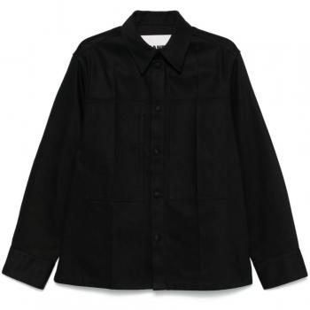 Jil Sander Black Denim Shirt Classic Collar Size M and JIL SANDER Men Black Sweater Size 48