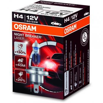 Bombilla OSRAM NIGHT BREAKER® LASER H4 - Lámpara de Coche Tuning 12V H4 55W 64193 NBL