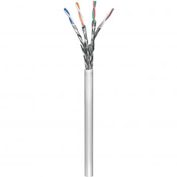 Cable de Red Flexible Cat6 S/FTP CCA Eca, Gris 100m con Apantallamiento y Conectores RJ45