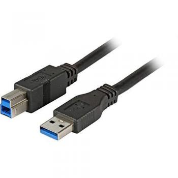 Cable USB 3.2 Gen 1 A-B de 1,8 m Negro