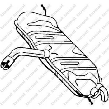 Silenciador trasero BOSAL 233-803
