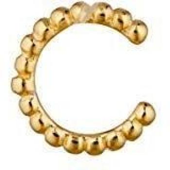 Córdoba Jewels | Pendiente de Plata de Ley 925 bañada en oro. Se vende por unidad con diseño Mini Arito Bolitas Gold