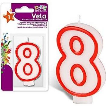 Vela N°8 para Fiestas - Mejor Producto Decorativo Neoferr