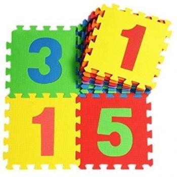 La Vogue - Alfombra de puzle de cifras, espuma antideslizante antichoque, juego para aprender, imaginación, para bebé, tamaño: 30 x 30 x 1 cm