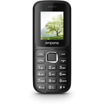 Teléfono para mayores Emporia FN313 2G, pantalla 1.77, cámara 0.08 MP, doble SIM, memoria interna 32 Mo, color negro