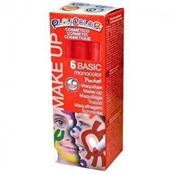 PLAYCOLOR Make UP Barra de Maquillaje sin parabenos, Color Rojo