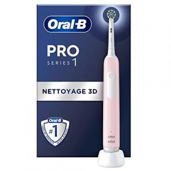 Cepillo de Dientes Eléctrico Oral-B Pro Series 1 Rosa con Mango Recargable y Cabezal para Limpieza Diaria