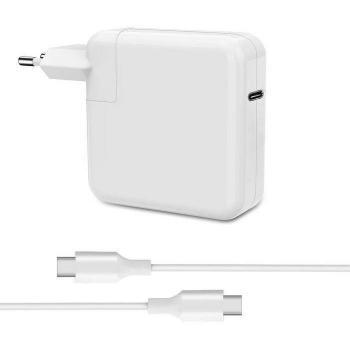 Cargador USB-C para Apple (96 W), Carga rápida, Blanco
