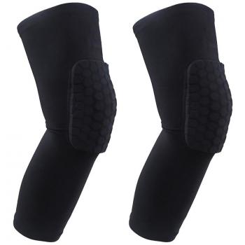 YF-36 protectora compresión diaforético rodilla manga larga con bicentenarias accidente almohadilla de prueba - 2 piezas One Pair Talla:large