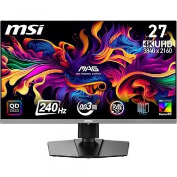 Monitor MSI MAG 272UP QD-OLED 26.5 4K Ultra HD 3840 x 2160 Pixeles Negro