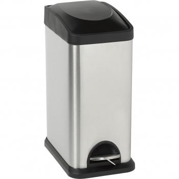 Cubo de basura para reciclar de 15 litros con tapa y pedal, ideal para separar residuos - El Corte Inglés