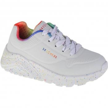 Zapatillas Niña Skechers Uno Lite Rainbow Speckle 310456L-WMLT, Sneakers, color blanco