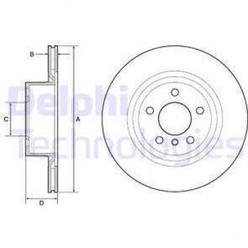 Disco de freno DELPHI BG4644C