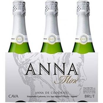Anna de Codorníu - Cava Brut - Pack 3 botellas mini 20cl