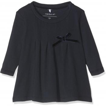 NAME IT Nbfrista LS Tunic, Vestido para Bebés, Azul Dark Sapphire, 74