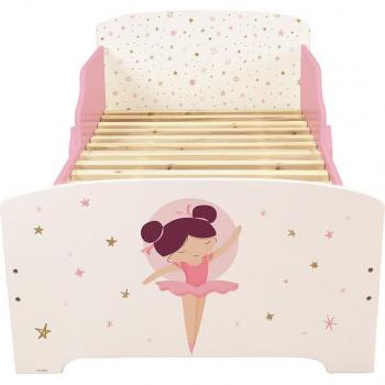 Cama Infantil Fun House Ballerina con Somier de Lamas 140 x 70 cm