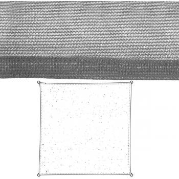 Velas de sombra Toldo 5 x 5 m Gris Polietileno 500 x 500 x 0,5 cm - Bixoto.com