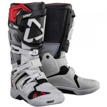 Leatt Botas de Motocross 4.5 Naranjas y Negro Gris Rojo (43)