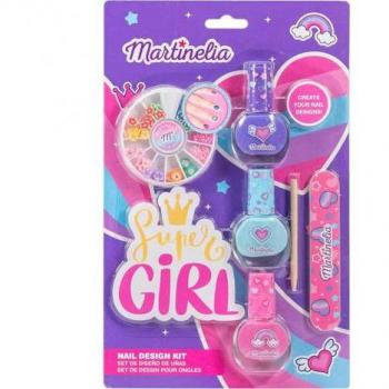 Martinelia Super Girl Nail Design Kit Completo de Uñas Infantil 5 Piezas