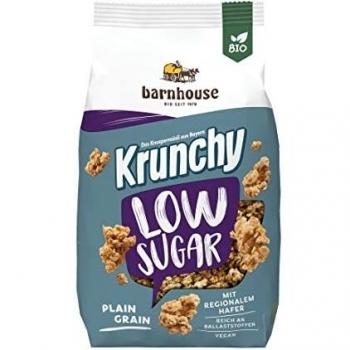 MUESLI KRUNCHY LOW SUGAR avena 375gr.BIO VEGAN