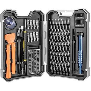 Juego de Destornilladores de Precisión con Magnetizador 54 in 1 WaxRhyed, Kit de Herramientas de Reparación de Bricolaje Profesional para iPhones, Laptops, Teléfono, Xboxs, Gafas, Reloj, Cámara ect