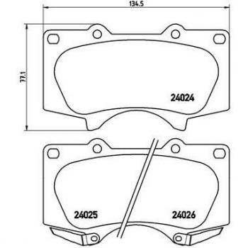Pastillas de freno BREMBO P 83 102X