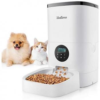 Balimo 4L Comedero automatico Gatos y Perros con Temporizador programable y Pantalla LCD y Grabación de Voz Caracteristicas hasta 4 Comidas al día
