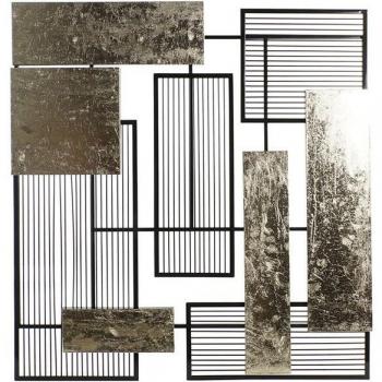 Fíjalo Decoración pared metal abstracto