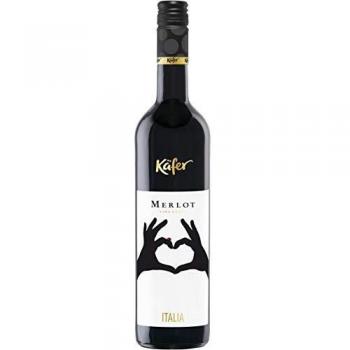 Vino Tinto Merlot Käfer Seco 2021 - 0,75 L, 14% vol (Pack de 6)