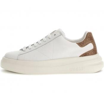 Zapatillas Guess Elba 4G Logo para hombre en color blanco/beige/marrón