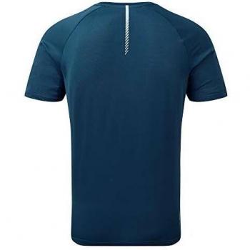 Dare2b Righteous II-Camiseta para Deporte Activo, Tejido Ligero De Secado Rápido Y con Detalles Estampados Reflectantes T-Shirts/Polos/Vests, Hombre, Majolica Blue, XXL