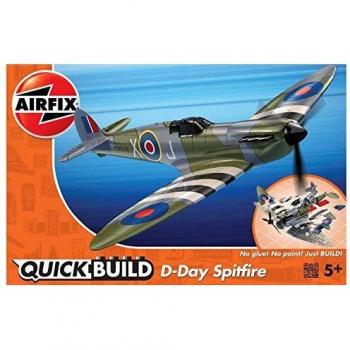 Quickbuild- Airfix D-Day Spitfire Model, Multicolor (Hornby Hobbies LTD J6045