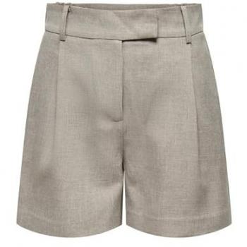 Shorts cortos Only de pinzas color marrón para mujer modelo ONLLINDA HW MEL