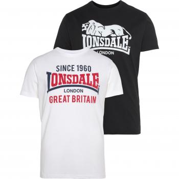 Camiseta de Manga Corta Lonsdale Collessie para Hombre en Color Blanco