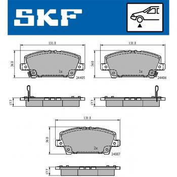 Pastillas de freno SKF VKBP 80195 A
