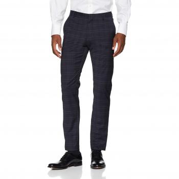 SELECTED HOMME Slhslim-mylocreed Navy Check TRS B Noos, Pantalones de Traje para Hombre, Blazer, W40