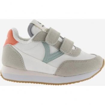 Victoria Nylon Contrast Kids Sneakers with Double Velcro Closure 1137100