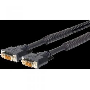 Cable DVI-D Blindado de Alta Calidad 7.5 m Negro Male a Male Vivolink