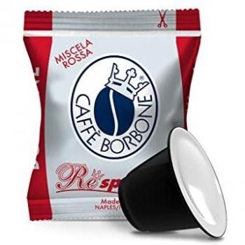 Caffè Borbone Café Respresso, Mezcla Roja - 100 Cápsulas - Compatibles con las Cafeteras de uso doméstico Nespresso®*